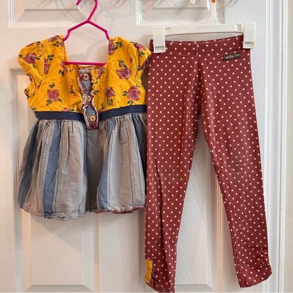 Matilda Jane In Her Element Leggings Joanna Gaines Down Home Tunic girls size 6 - Picture 2 of 11